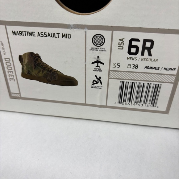Altama Boots Men's 6 Camouflage Maritime Assault Mid Top 333000 GSA Women 7.5 - Picture 11 of 11